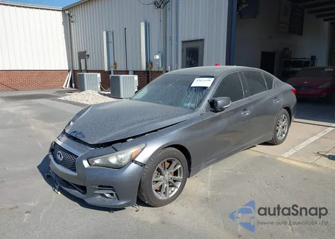 2015 Infiniti Q50 Premium from USA, damaged, VIN JN1BV7AR7FM409374